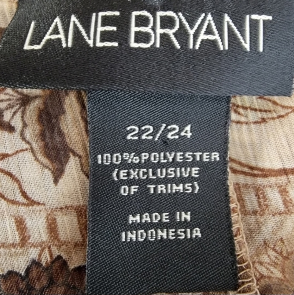 Lane Bryant bohemian floral lace tassle top w/tassels & Lace 22/24 - Picture 6 of 6